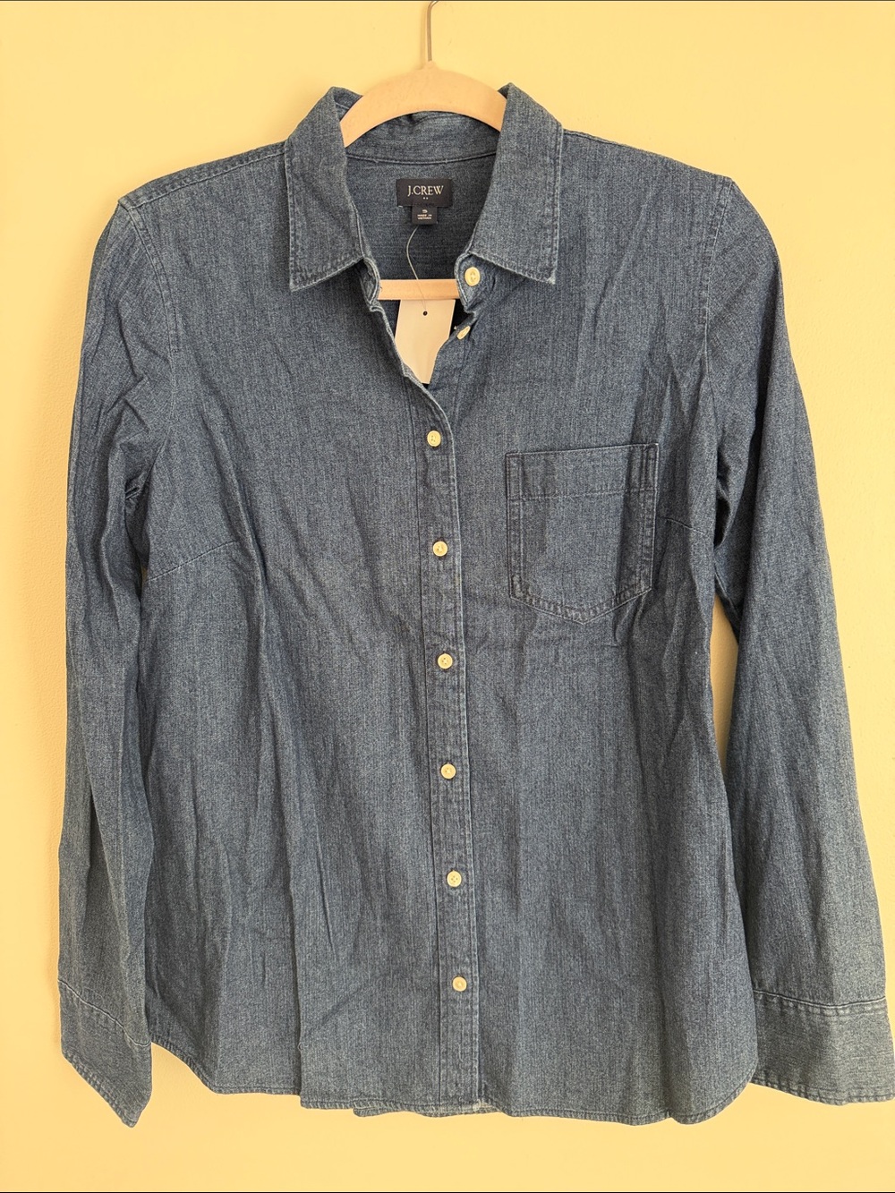 J. Crew Women’s Denim Button-Down Shirt in Indigo